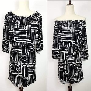 LIKE NEW! Black and White XL AB Studio Dress
